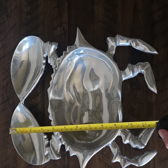 Beautiful Pewter Crab Appetizer Serving Dish. Great Condition!🦀 - Picture 4 of 6